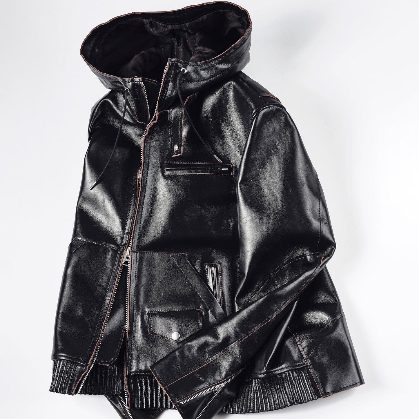 sacai MEN Leather Blouson