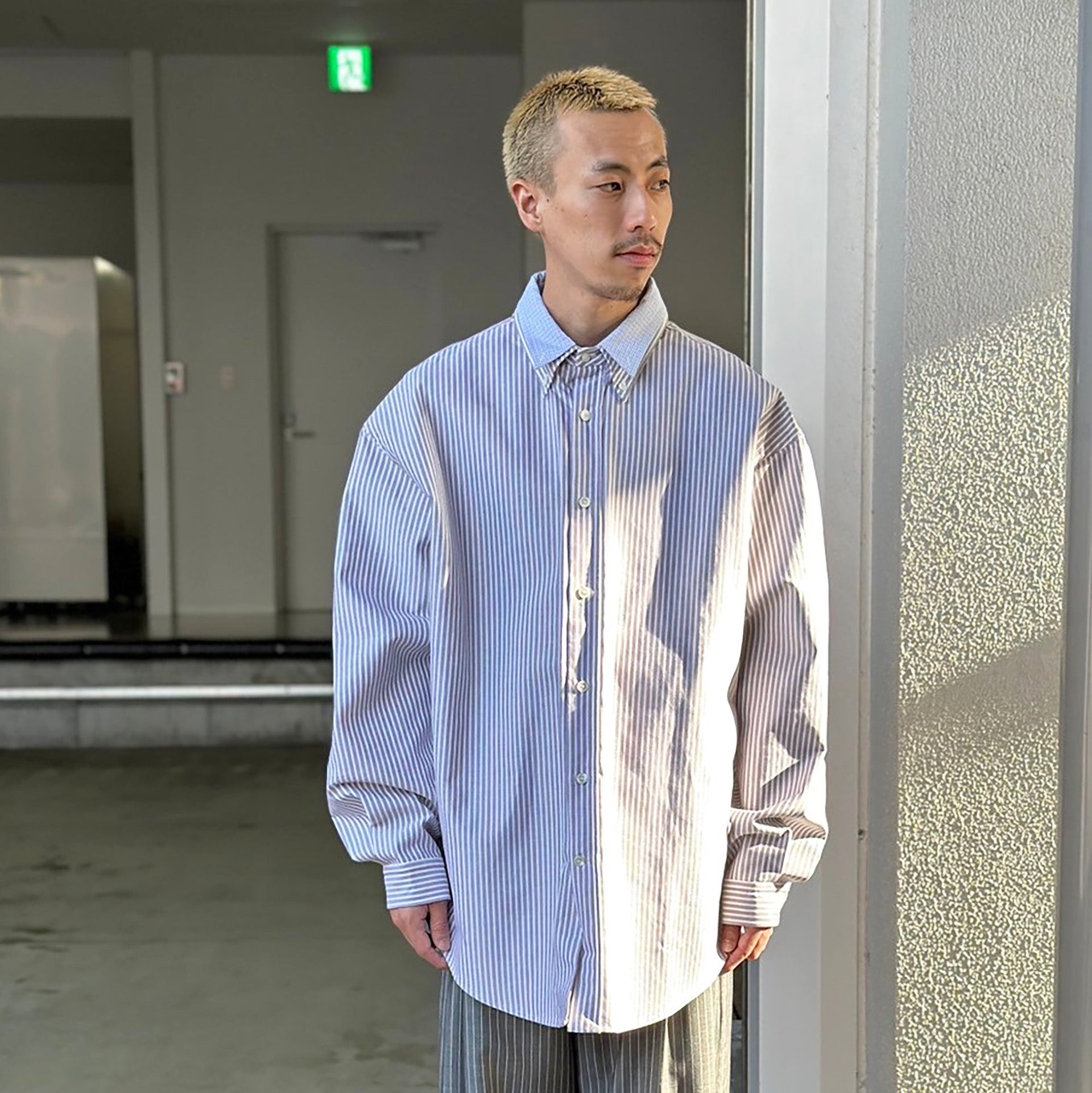 HED MAYNER / PEPLUM BUTTONED SHIRT（希少】完売 伊勢丹サローネ別注 