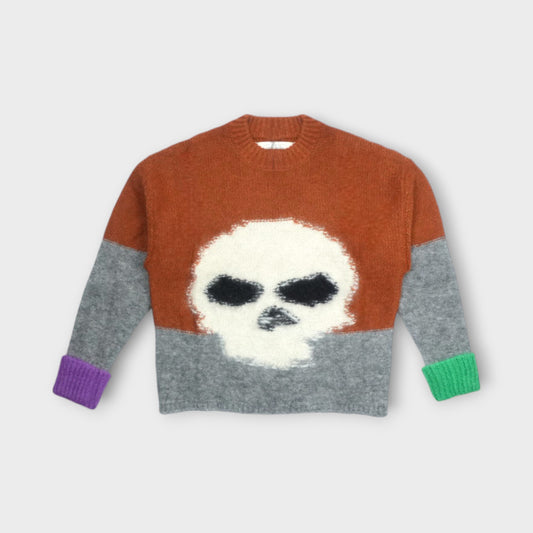 ERL MOHAIR SKULL INTARSIA SWEATER KNIT