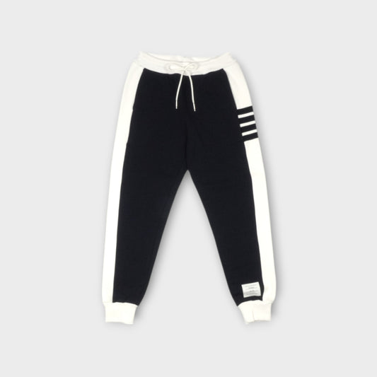 THOM BROWNE SWEATPANTS W/ ENGINEERED 4 BAR IN COLOR BLOCKED SOLID CLASSIC LOOPBACK JERSEY