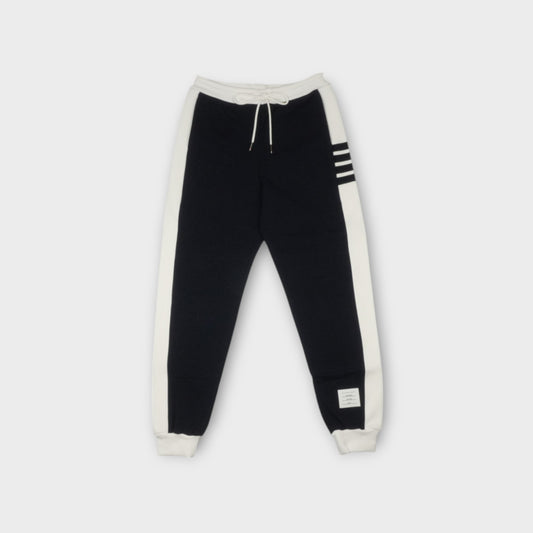 THOM BROWNE SWEATPANTS W/ ENGINEERED 4 BAR IN SOLID CLASSIC LOOPBACK JERSEY