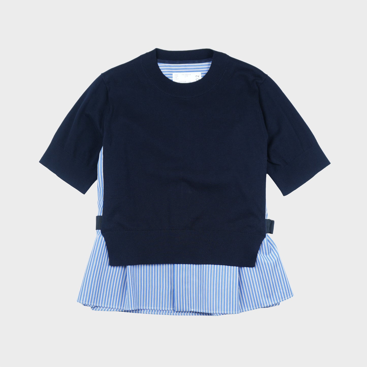 sacai WOMEN Poplin x Cotton Knit Pullover