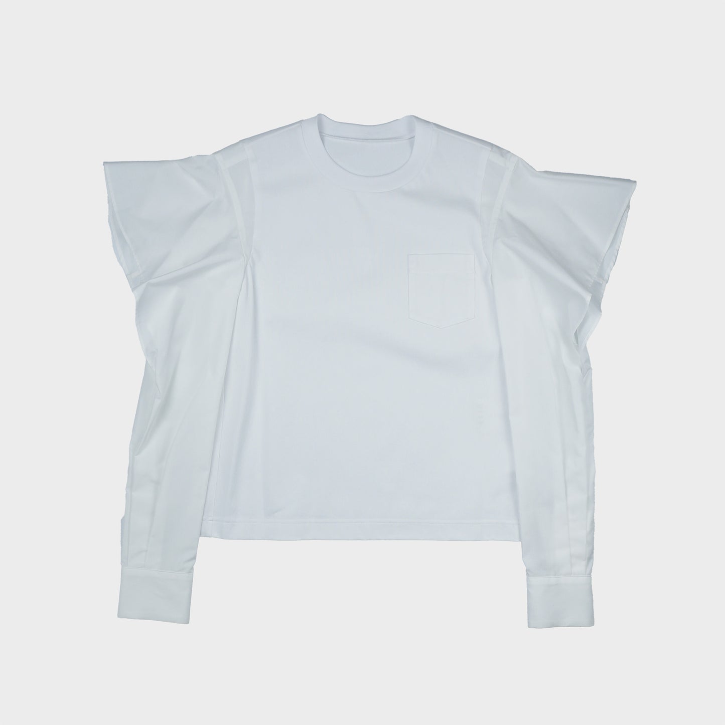 sacai Poplin x Cotton Jersey T-Shirt