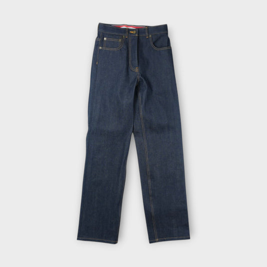 THOM BROWNE CLASSIC 5-POCKET DENIM PANT IN JAPANESE SELVEDGE DENIM