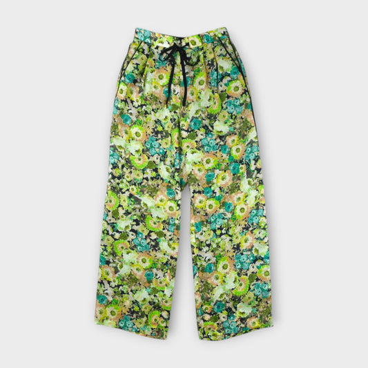 leur logette blossom garden cupro print pants