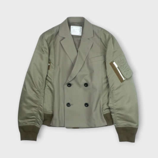 sacai Suiting x Nylon Twill Jacket