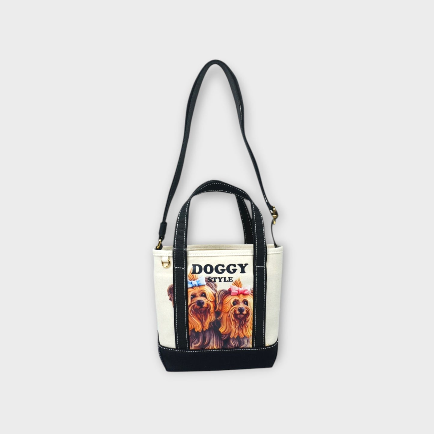 STELLA McCARTNEY JEFF KOONS SMALL N/S CROSSBODY TOTE PRINTED ECO COTTON CANVAS