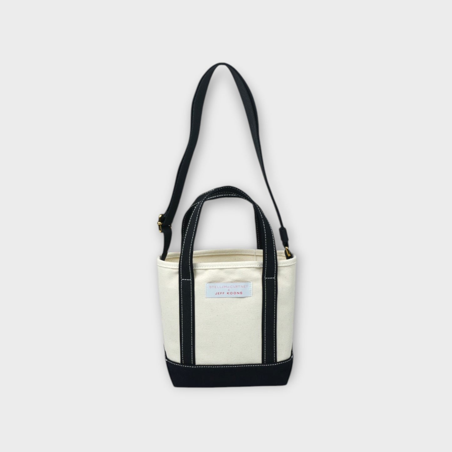 STELLA McCARTNEY JEFF KOONS SMALL N/S CROSSBODY TOTE PRINTED ECO COTTON CANVAS