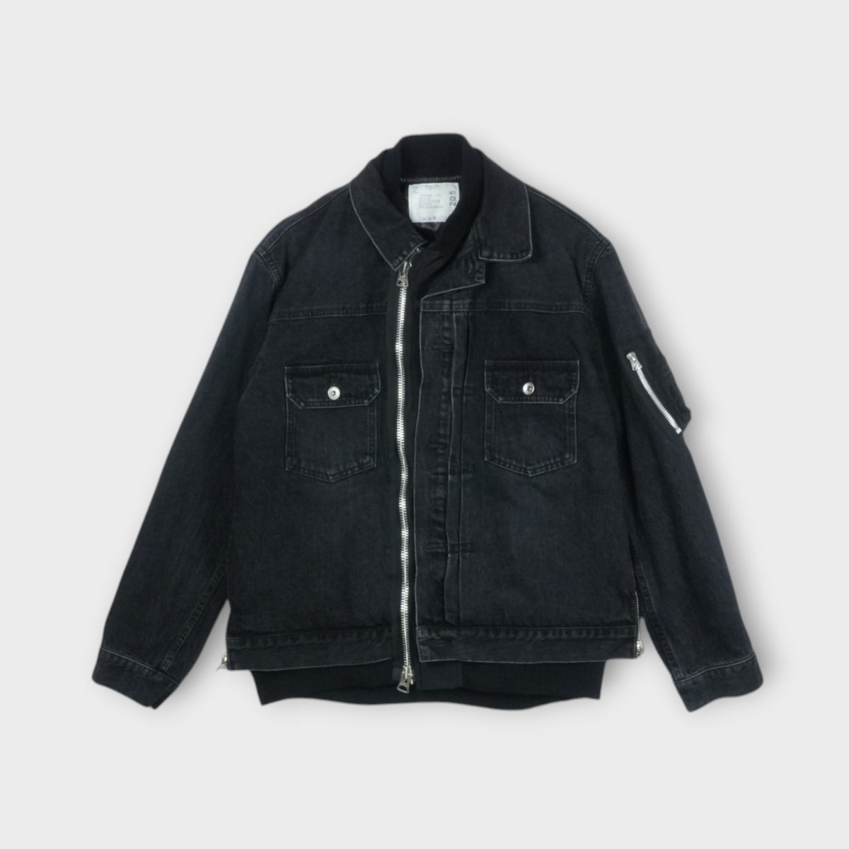 sacai Denim x Nylon Twill Jacket – mou by ACROPOLIS
