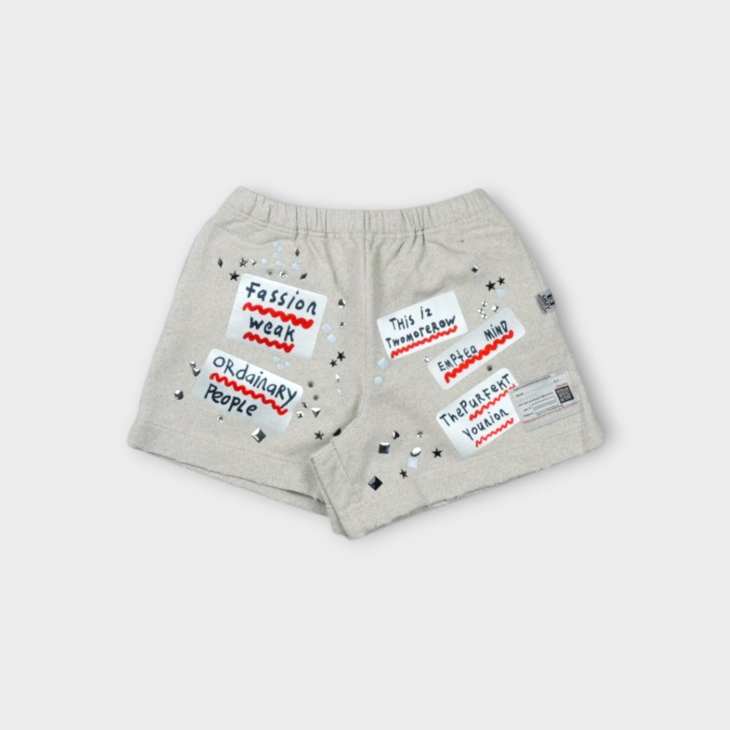 MIHARA YASUHIRO EMBELLISHED STICKER PANTS