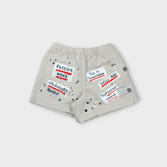 MIHARA YASUHIRO EMBELLISHED STICKER PANTS