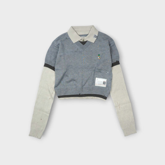 MIHARA YASUHIRO TRIPLE LAYERED KNIT PO