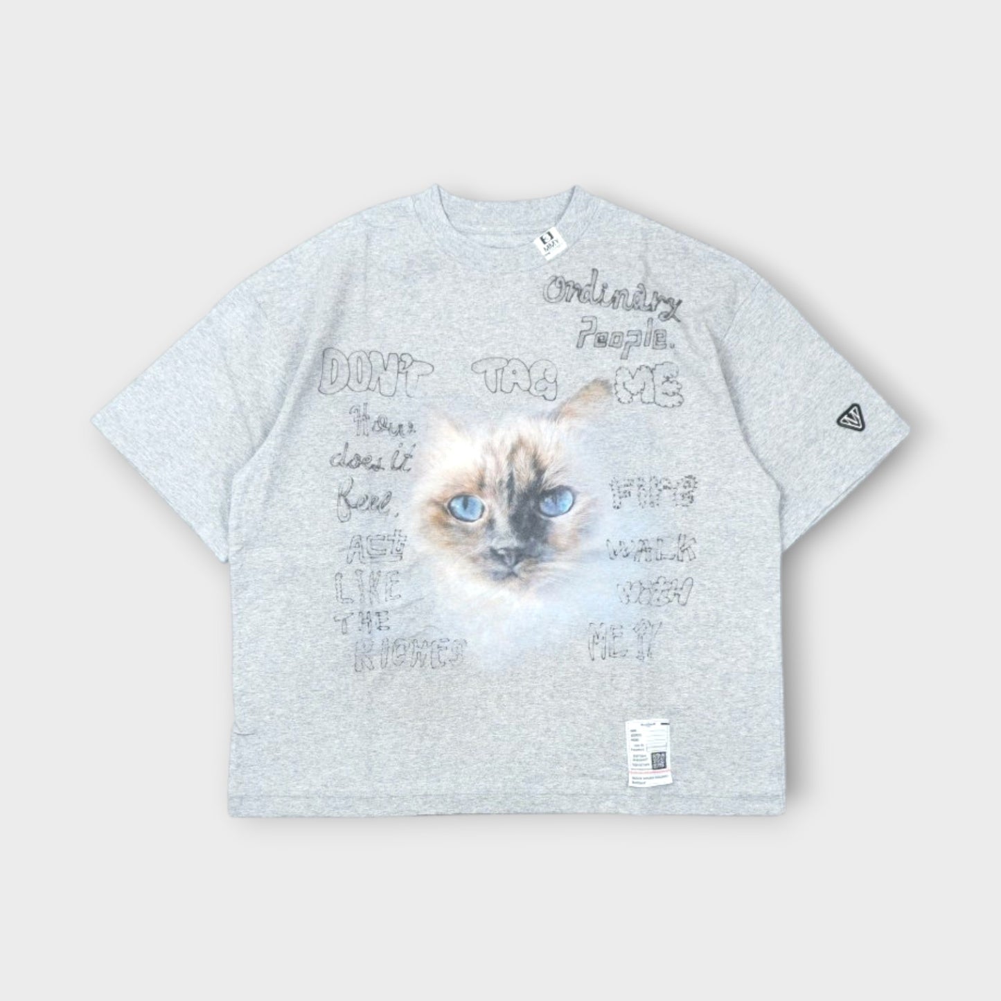 MIHARA YASUHIRO CAT PRINTED TEE