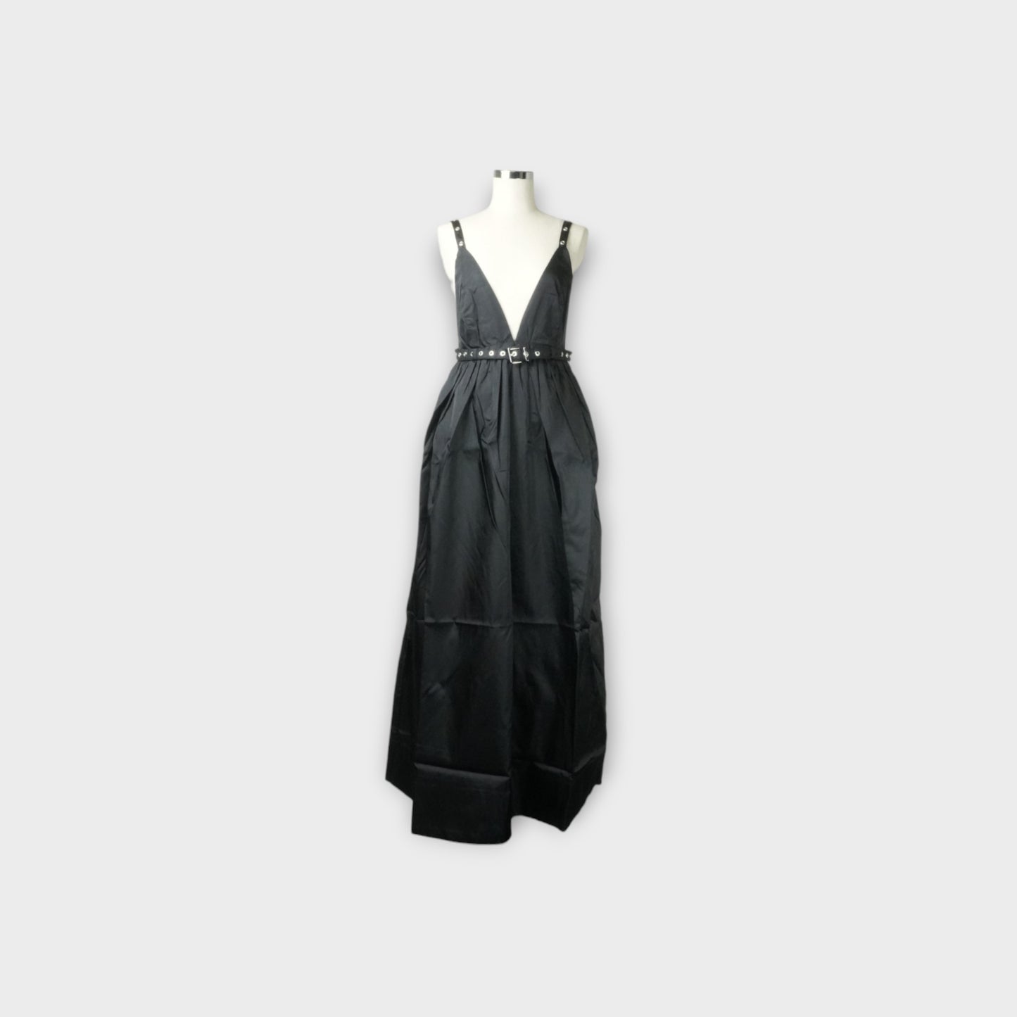 GANNI Duchesse Nylon Strap Dress