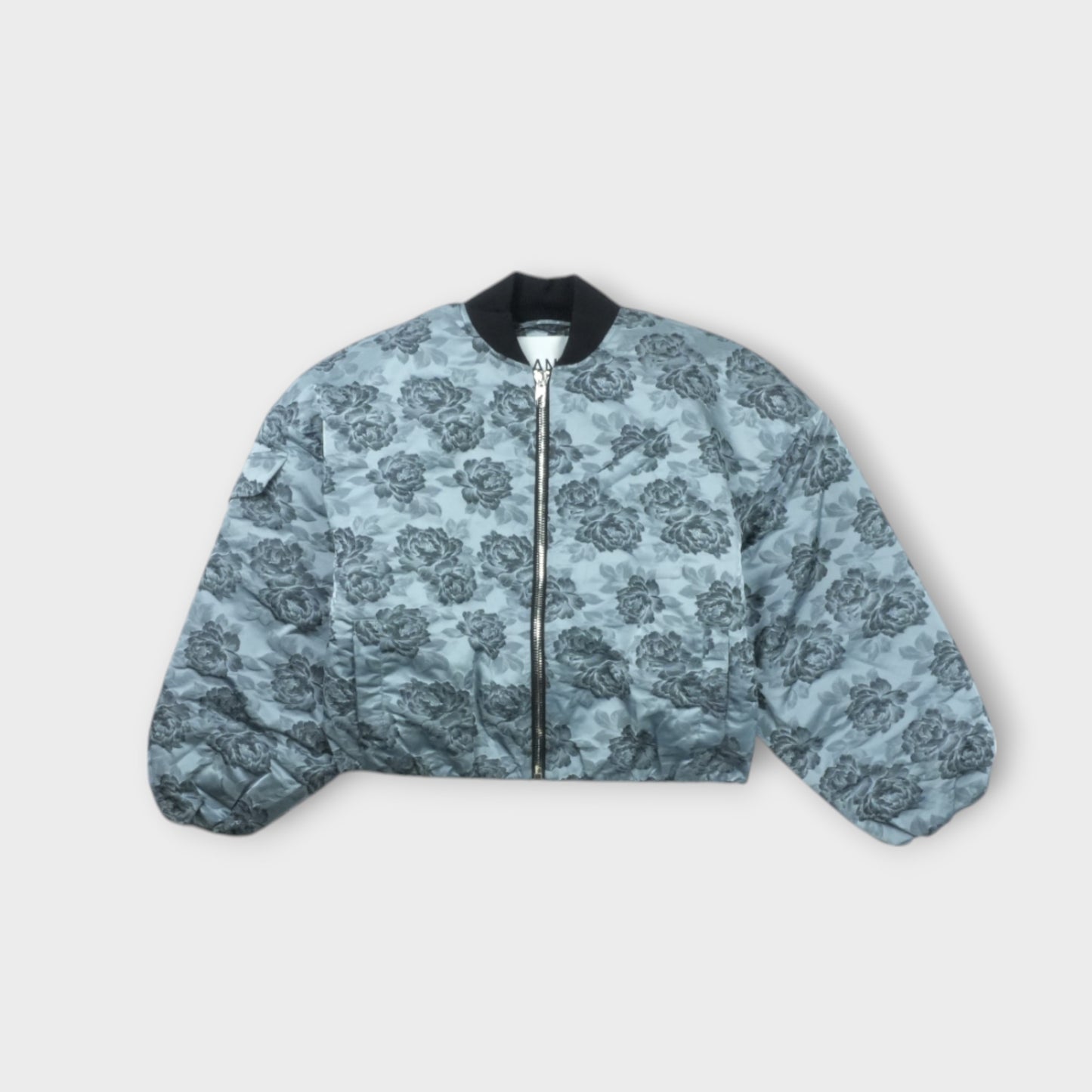 GANNI Botanical Jacquard Short Bomber Jacket