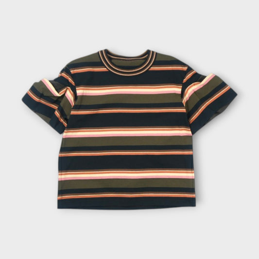 sacai WOMEN Horizontal Stripe T-Shirt