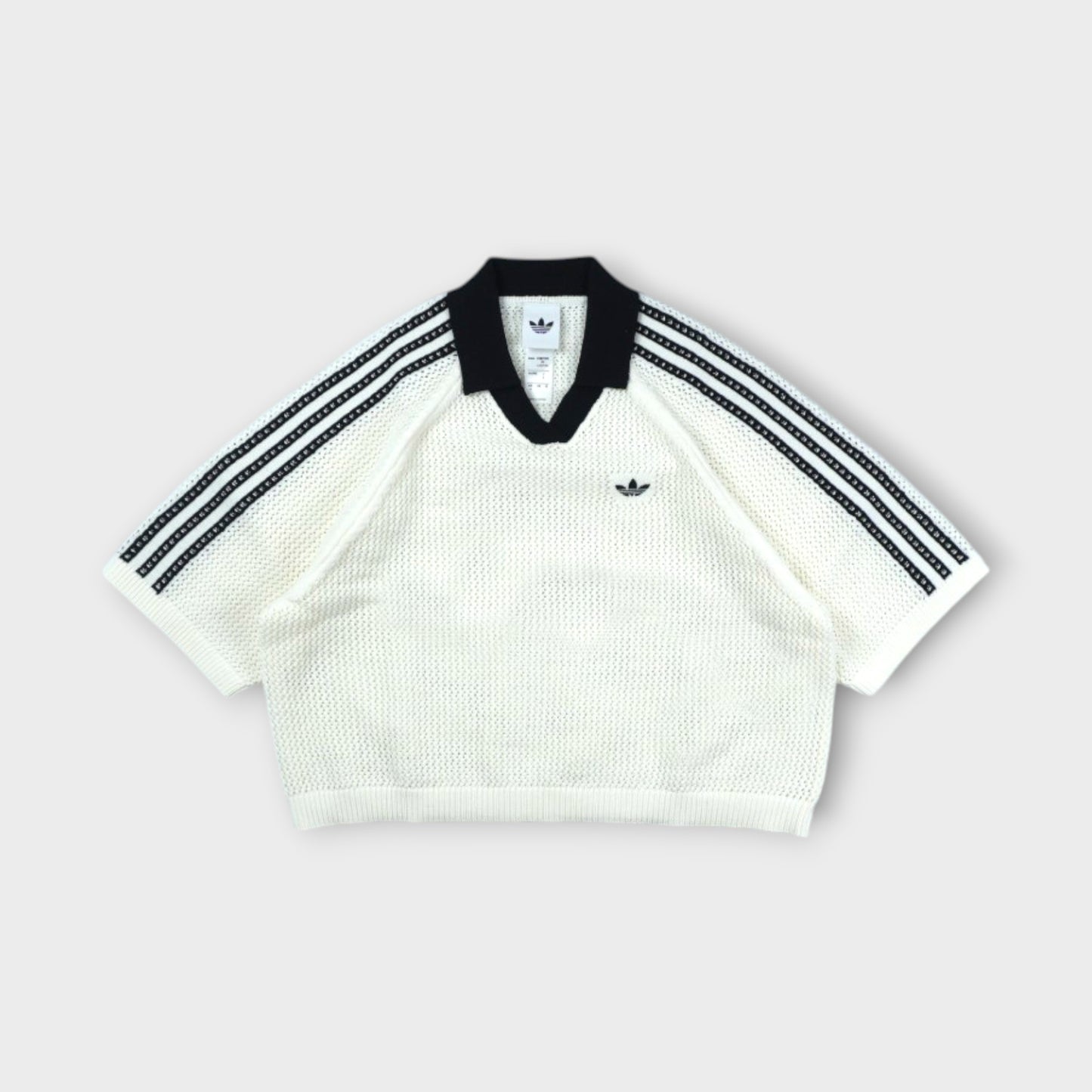 adidas KNITTED CROCHET POLO