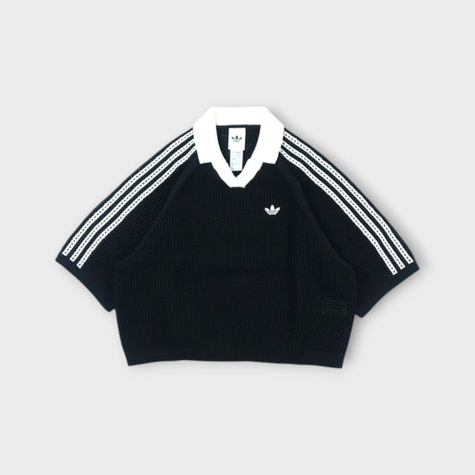 adidas KNITTED CROCHET POLO