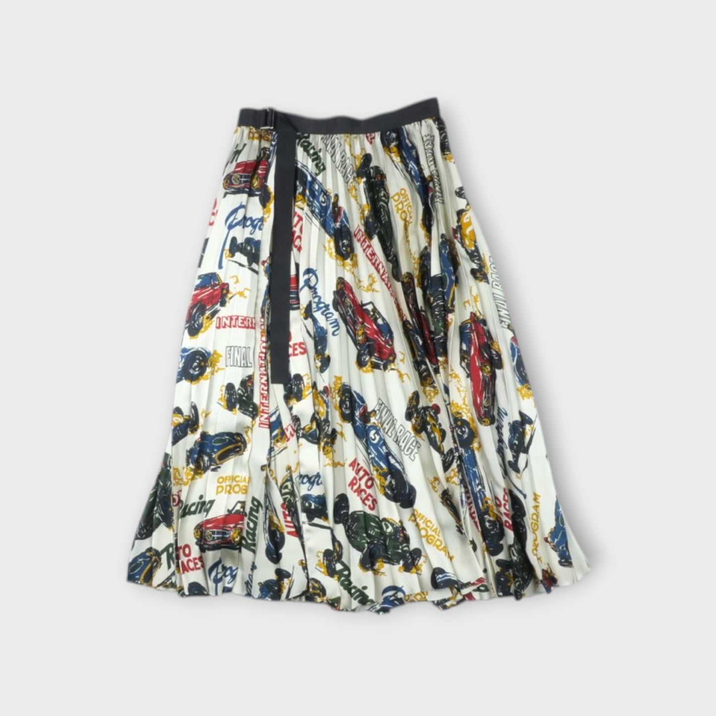 sacai Car Race / Tropical Print Skirt