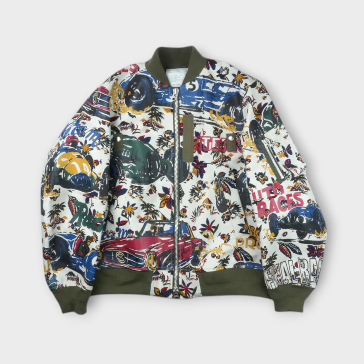 sacai Car Race / Tropical Print Blouson – mou by ACROPOLIS