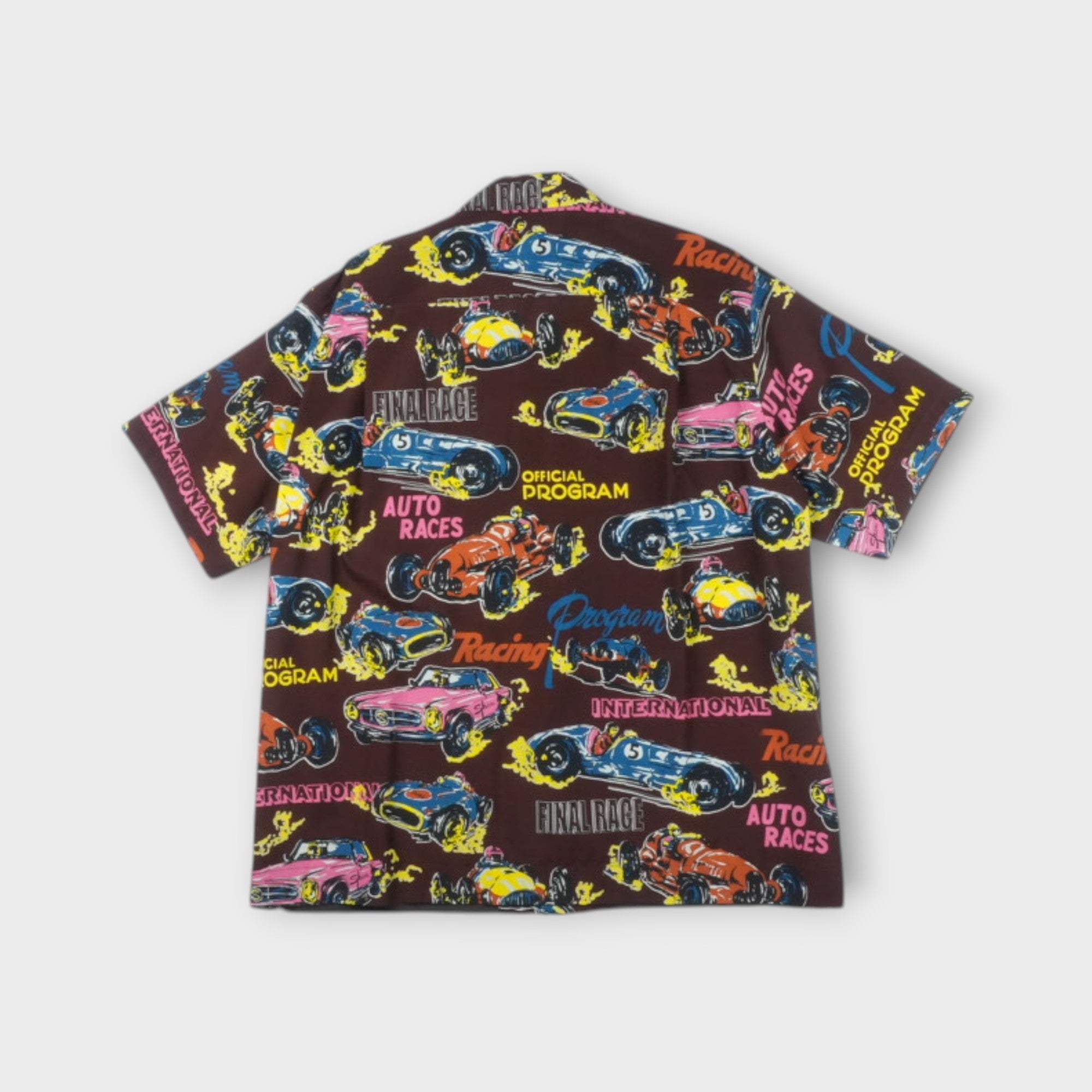 sacai Car Race / Tropical Print ポロシャツ Car Race / Tropical Print Polo Shirt | sacai Official Store