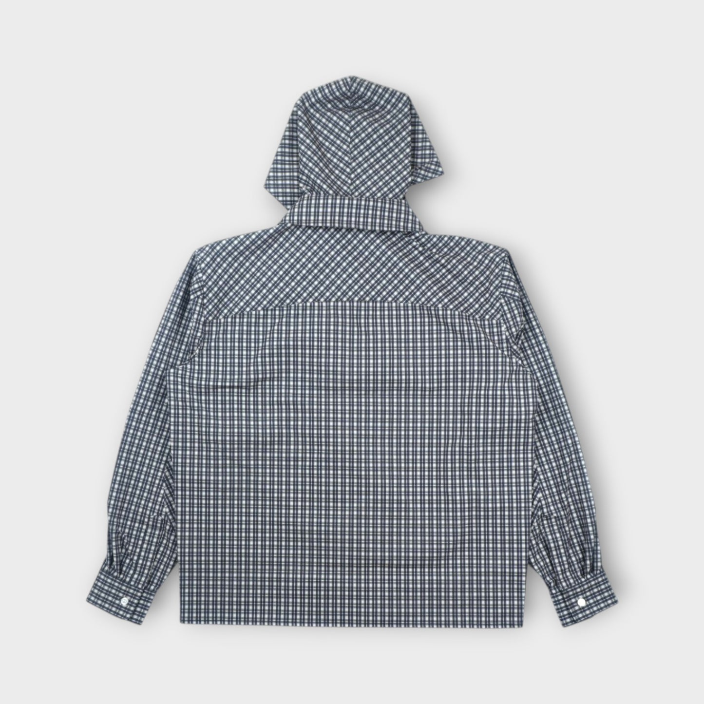 ROA Aair Flovreave Printed Check Long Sleeve Hooded Shirt