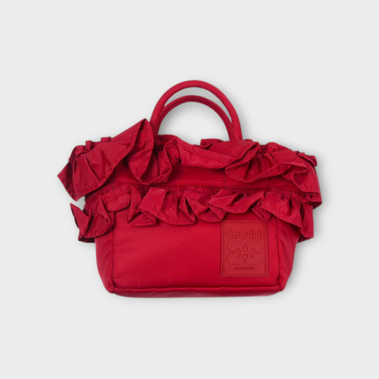 GANNI Mini Shopper Ruffle