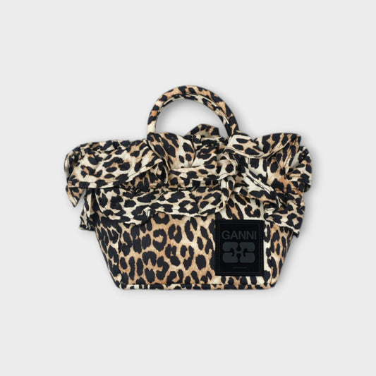 GANNI Mini Shopper Ruffle Print
