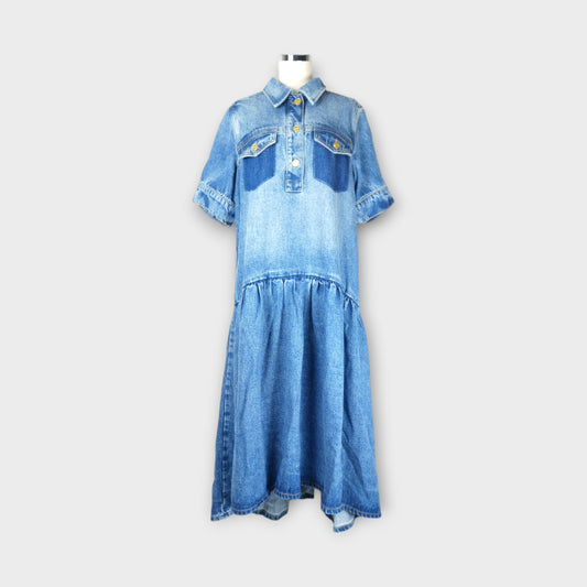 GANNI Light Weight Denim Midi Dress