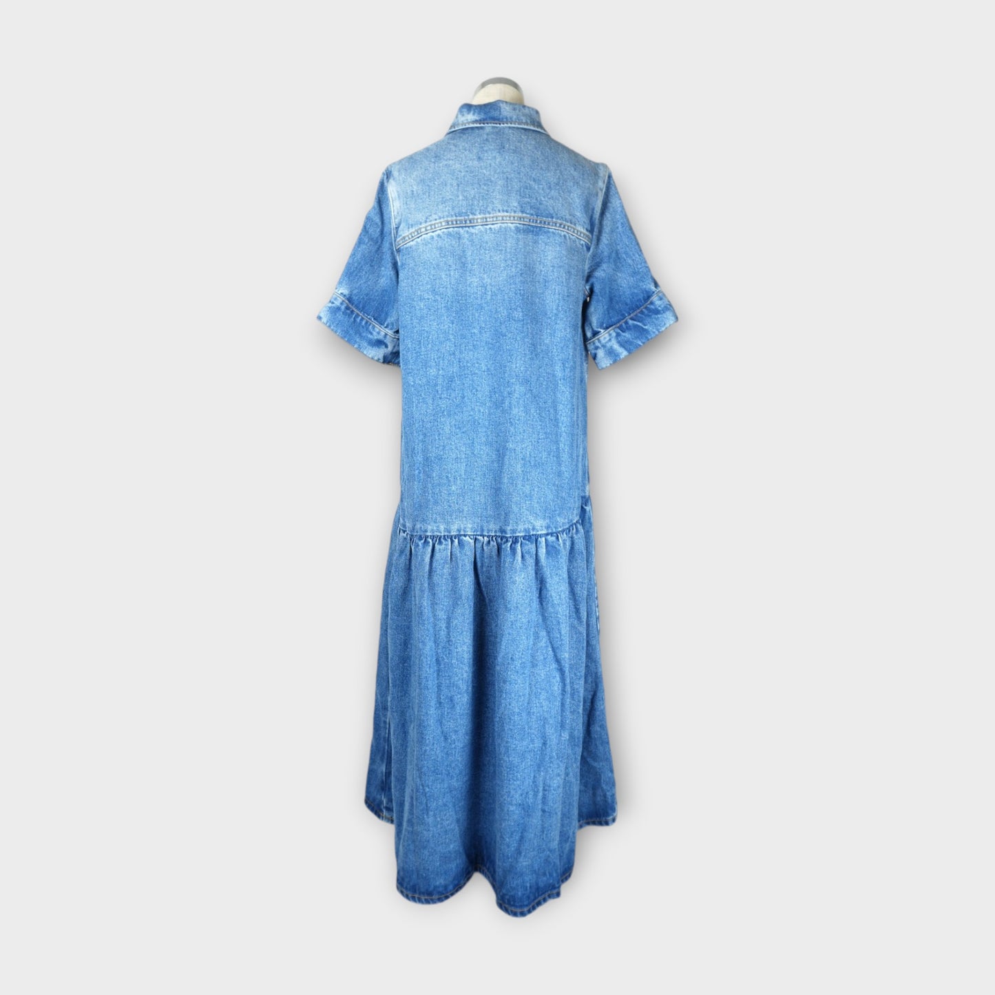 GANNI Light Weight Denim Midi Dress