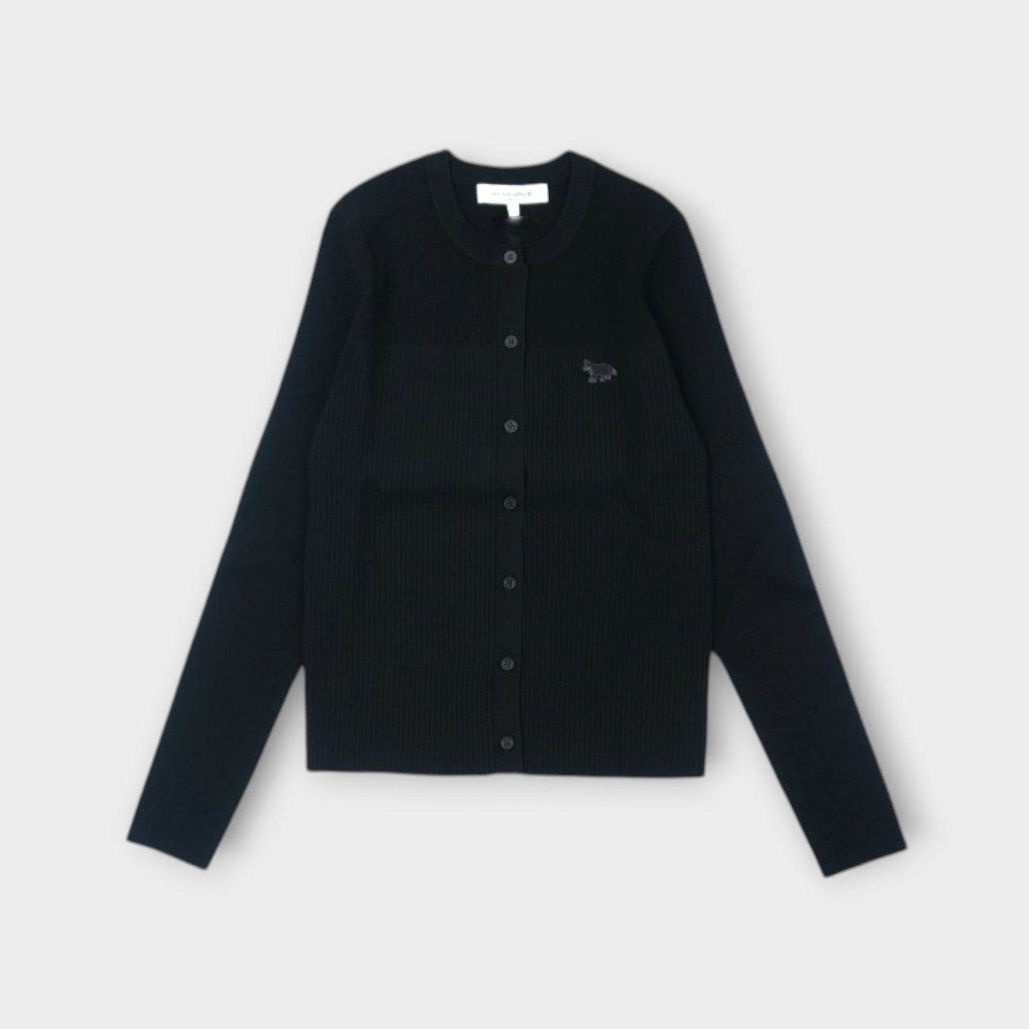 MAISON KITSUNÉ BABY FOX PLEAT RIB CARDIGAN