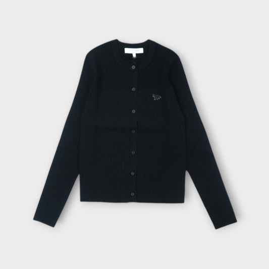 MAISON KITSUNÉ BABY FOX PLEAT RIB CARDIGAN