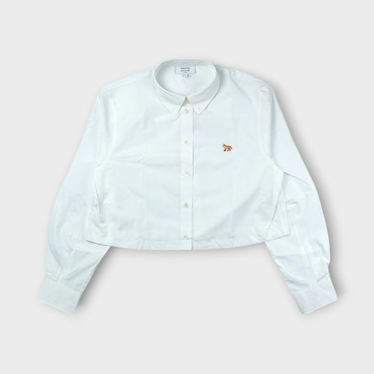 MAISON KITSUNÉ BABY FOX CROPPED SHIRT