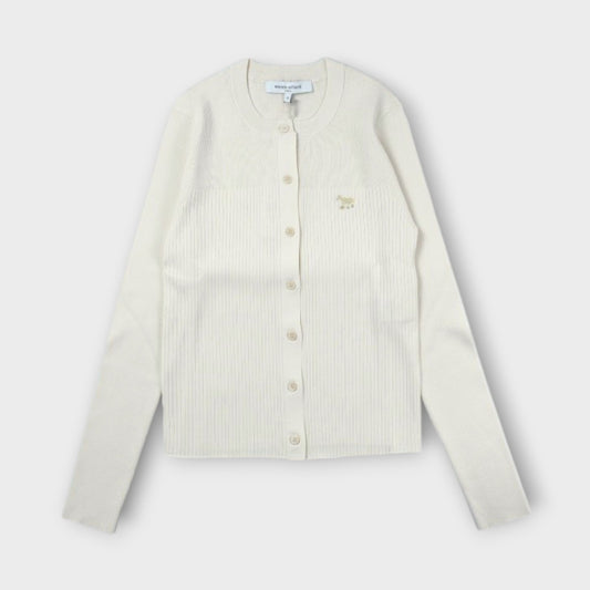 MAISON KITSUNÉ BABY FOX PLEAT RIB CARDIGAN