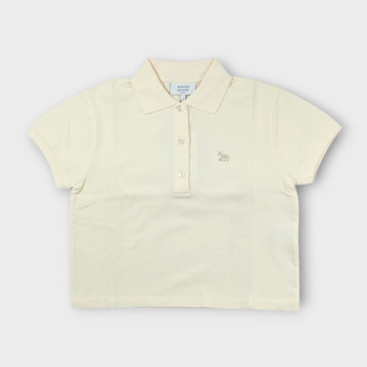 MAISON KITSUNÉ BABY FOX CROPPED POLO