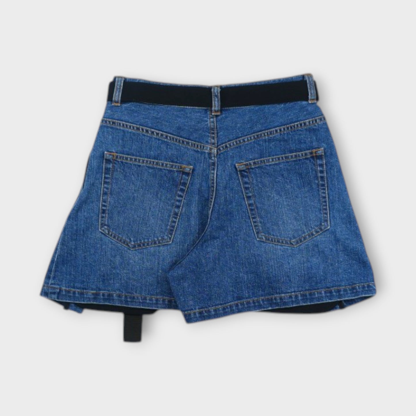 sacai WOMEN Wool Suiting x Denim Shorts