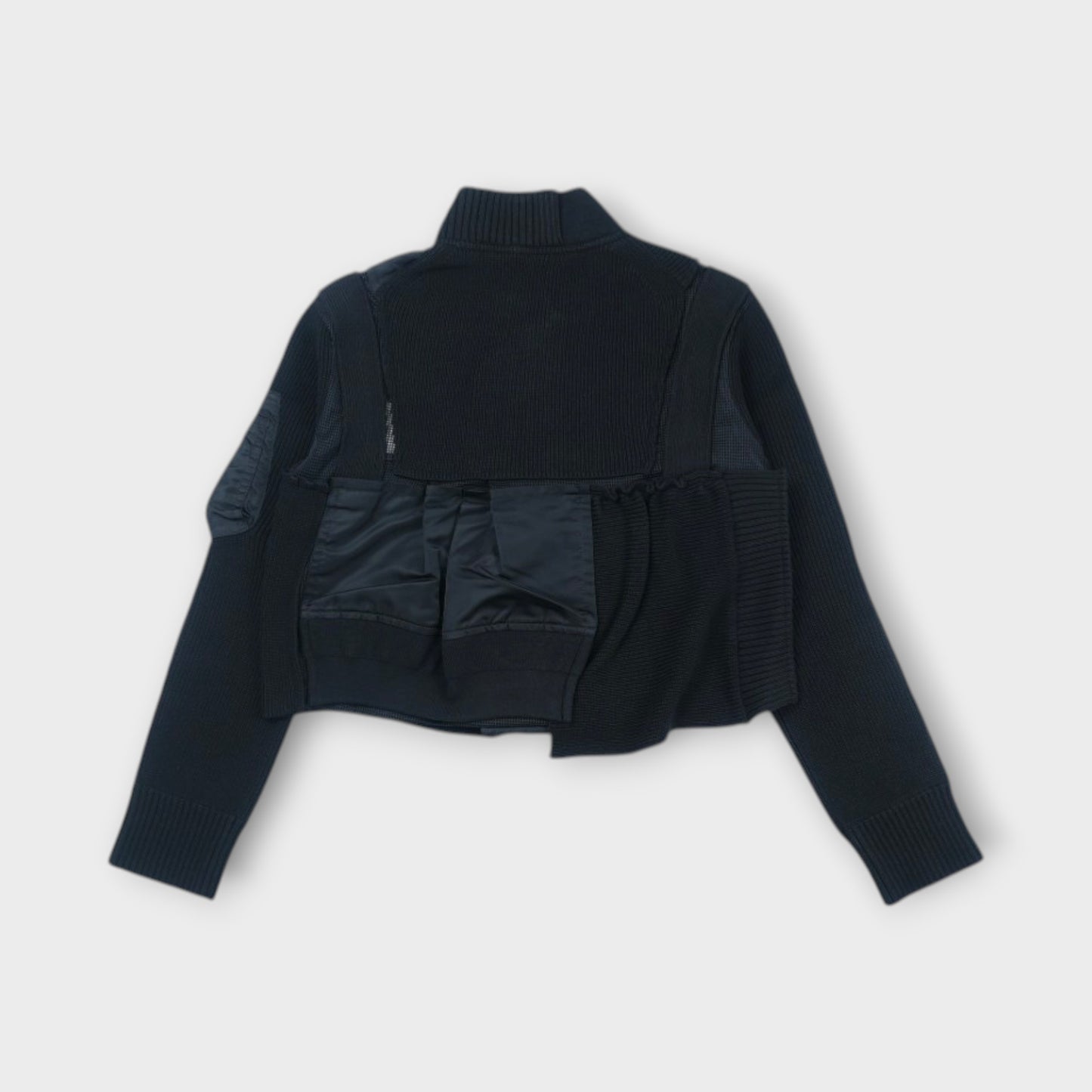 sacai WOMEN Nylon Twill x Knit Blouson
