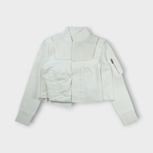 sacai WOMEN Nylon Twill x Knit Blouson