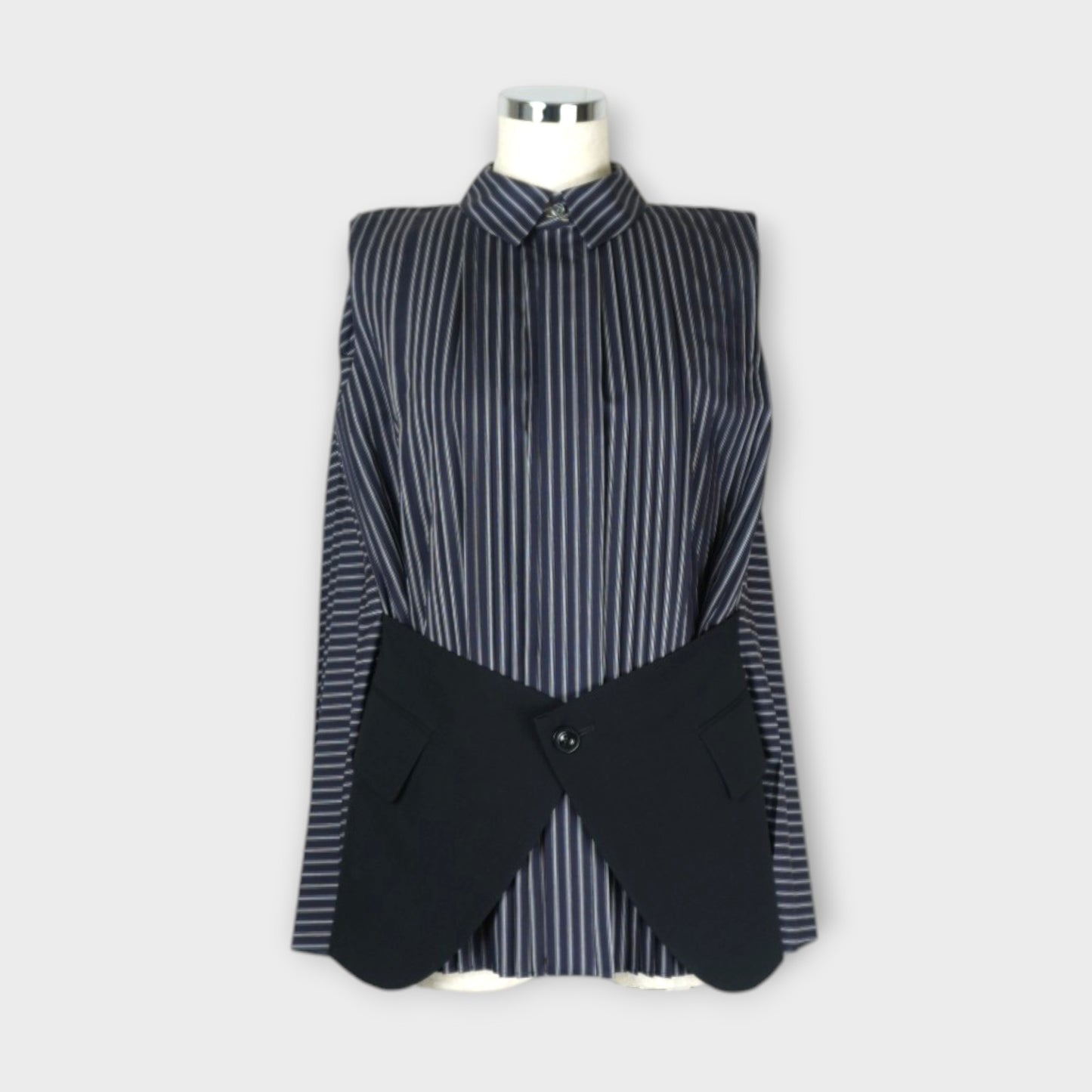 sacai WOMEN Poplin x Wool Suiting Shirt