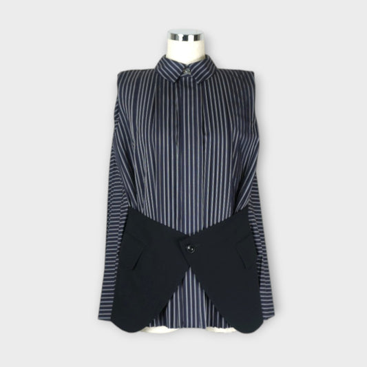 sacai WOMEN Poplin x Wool Suiting Shirt