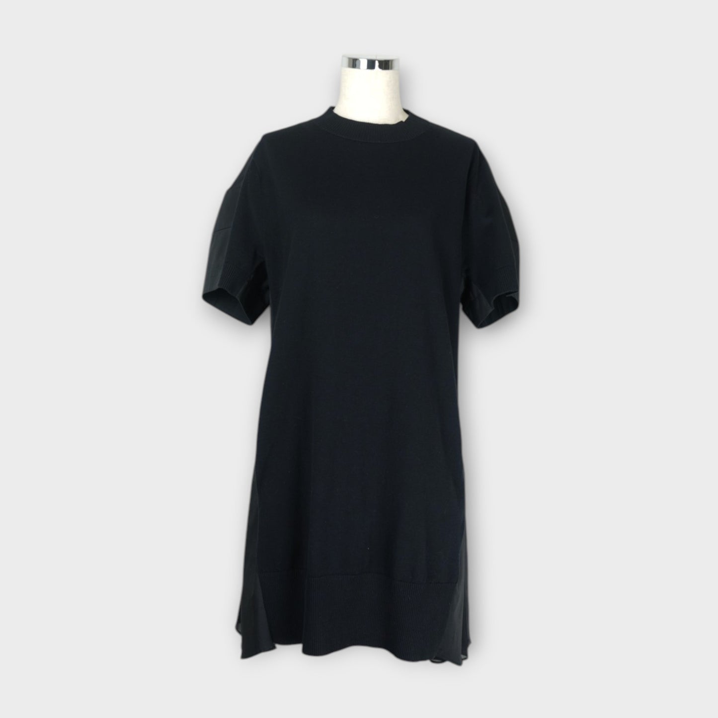 sacai WOMEN Poplin x Cotton Knit Dress