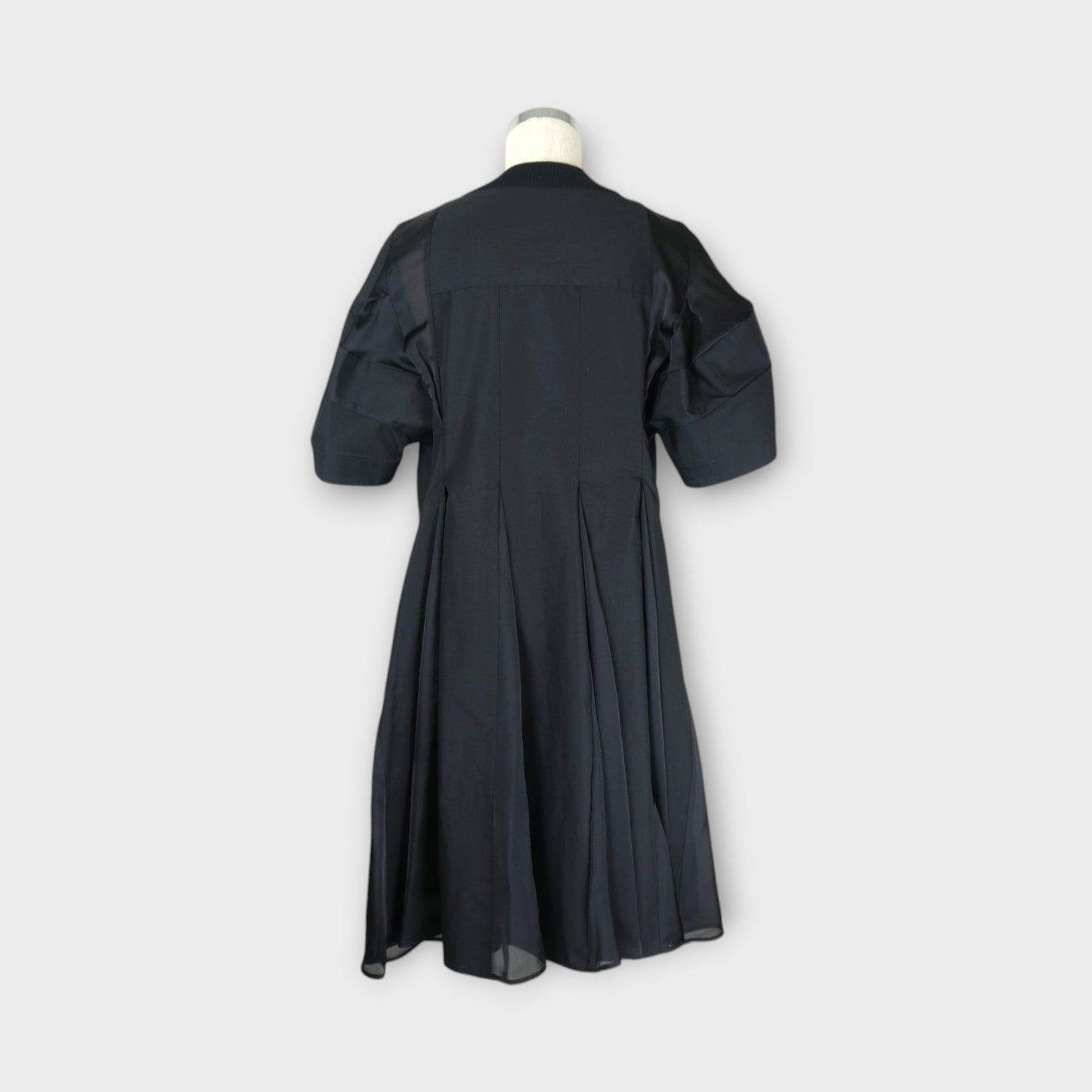 sacai WOMEN Poplin x Cotton Knit Dress