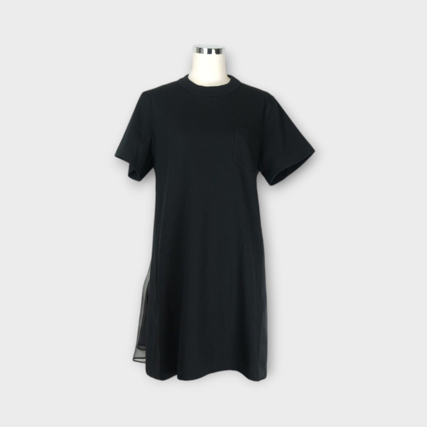 sacai WOMEN Cotton Jersey x Nylon Twill Dress