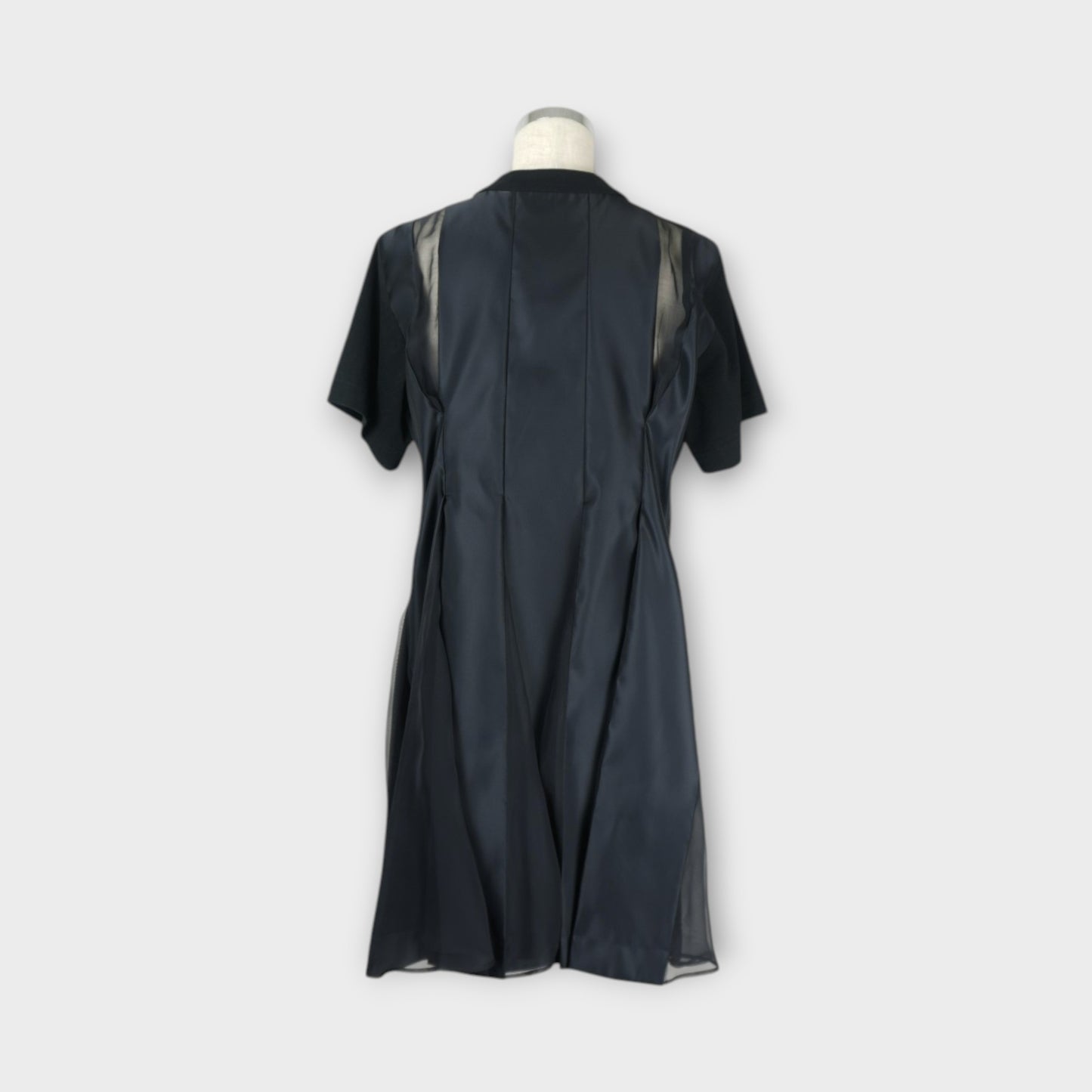 sacai WOMEN Cotton Jersey x Nylon Twill Dress