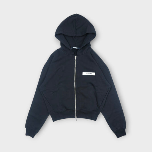 JACQUEMUS LE HOODIE ZIP GROS GRAIN