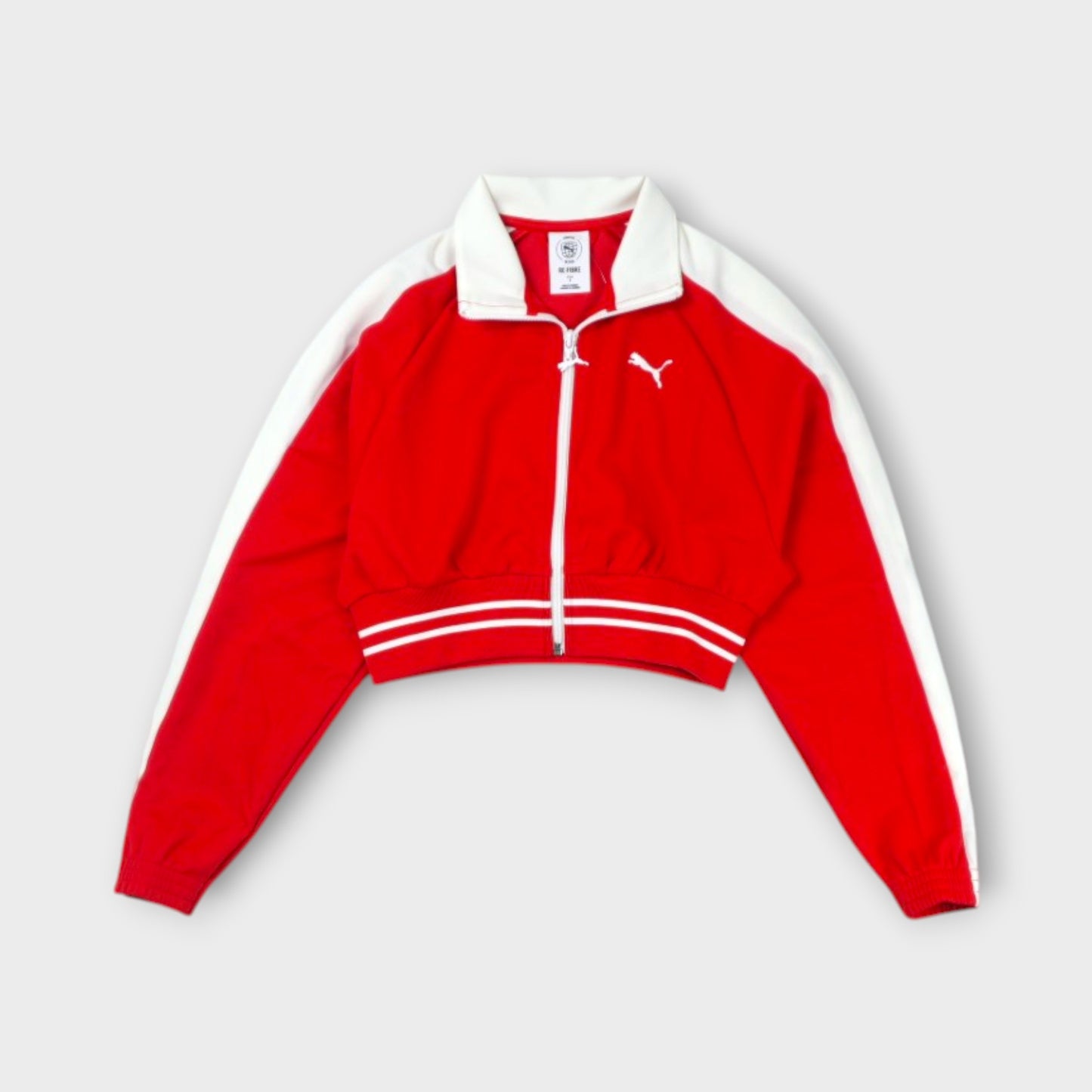 PUMA T7 PIQUE RELAXED CROPPED TRACK JACKET