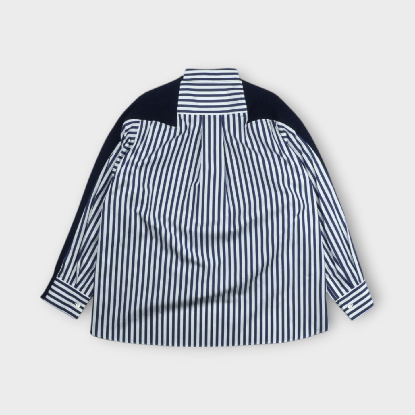 sacai Cotton Knit x Cotton Poplin Cardigan