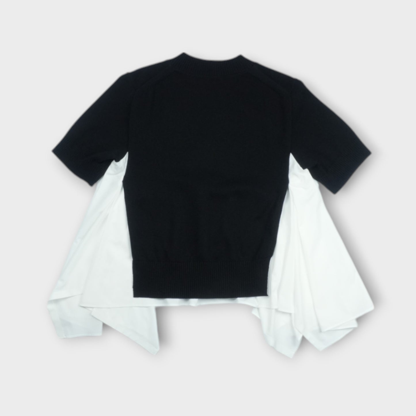 sacai Cotton Poplin x Knit Pullover