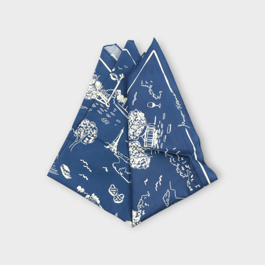 MAISON KITSUNÉ PARISIAN MAP SCARF