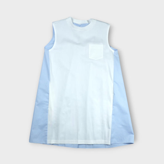 sacai Cotton Poplin x Cotton Jersey Dress